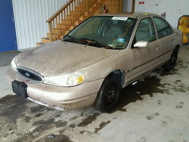 1FAFP65L7XK223863 - 1999 FORD CONTOUR LX TAN photo 2