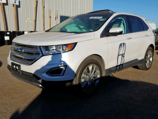 2FMPK3K99GBB66463 - 2016 FORD EDGE TITAN WHITE photo 2