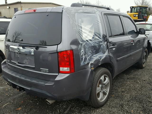 5FNYF4H36FB054288 - 2015 HONDA PILOT SE GRAY photo 4