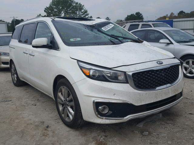 KNDME5C1XF6029175 - 2015 KIA SEDONA SXL WHITE photo 1