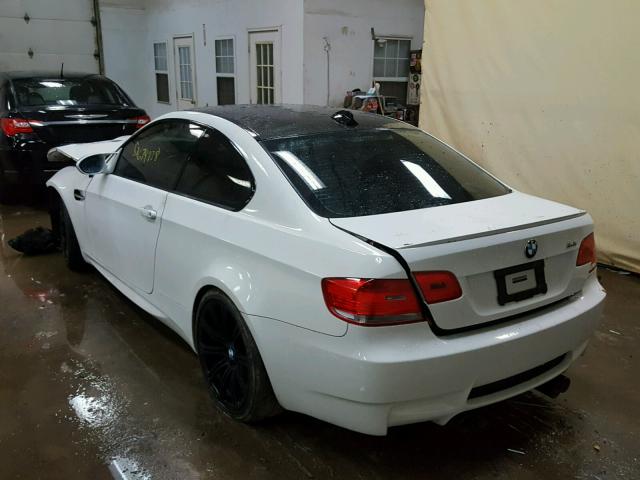 WBSWD9C50AP363183 - 2010 BMW M3 WHITE photo 3