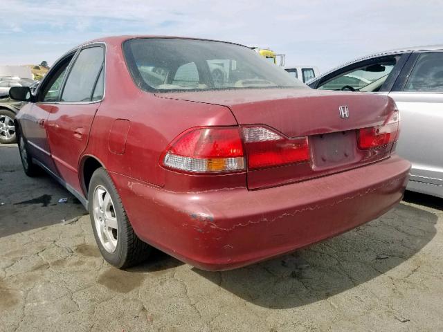 JHMCG6697YC022491 - 2000 HONDA ACCORD SE BURGUNDY photo 3