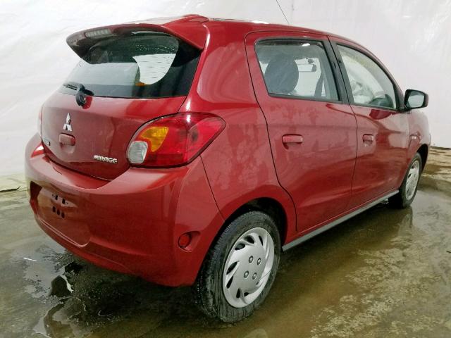 ML32A3HJ2EH015972 - 2014 MITSUBISHI MIRAGE DE RED photo 4