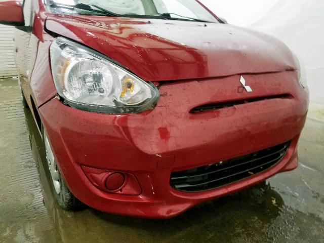 ML32A3HJ2EH015972 - 2014 MITSUBISHI MIRAGE DE RED photo 9