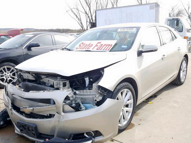 1G11E5SAXDF277713 - 2013 CHEVROLET MALIBU 2LT TAN photo 2