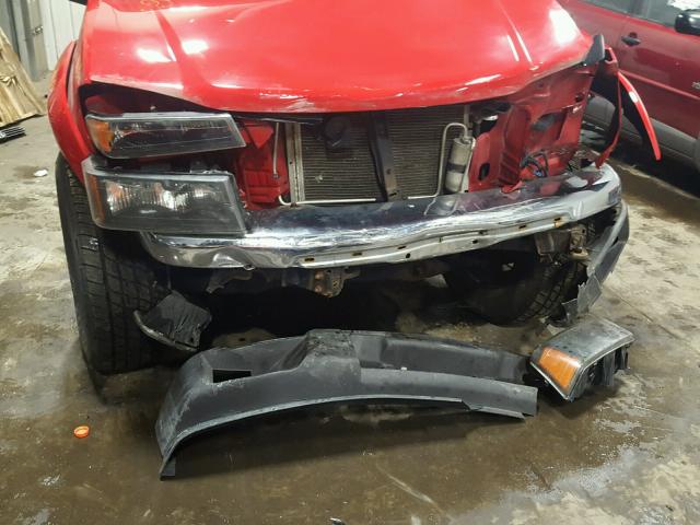 1GCDT19EX98157305 - 2009 CHEVROLET COLORADO RED photo 9