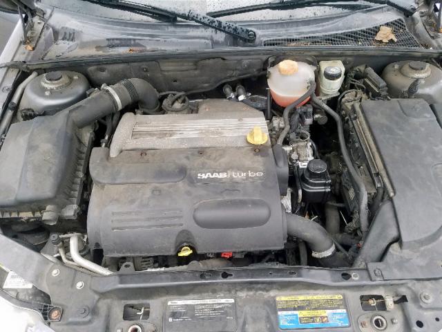 YS3FB59Y381132419 - 2008 SAAB 9-3 2.0T GRAY photo 7