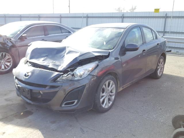 JM1BL1S57A1304386 - 2010 MAZDA 3 S GRAY photo 2