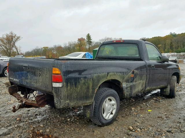 5TBJN321X2S242459 - 2002 TOYOTA TUNDRA BLACK photo 4