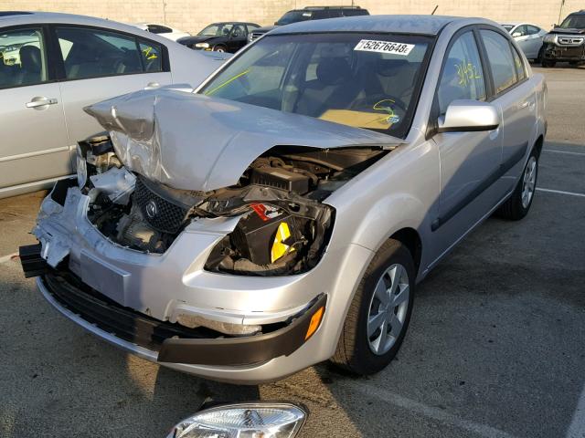 KNADE123166137693 - 2006 KIA RIO SILVER photo 2