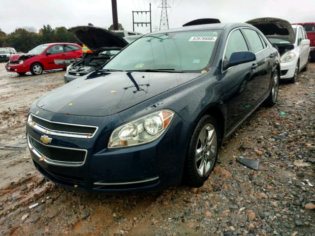 1G1ZC5EB3AF115348 - 2010 CHEVROLET MALIBU 1LT BLUE photo 2