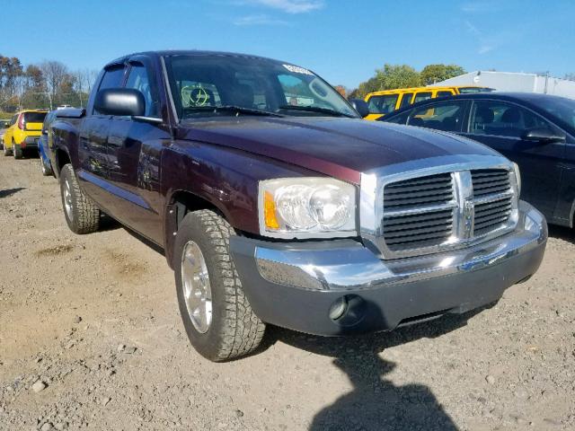 1D7HW48N35S152199 - 2005 DODGE DAKOTA QUA RED photo 1