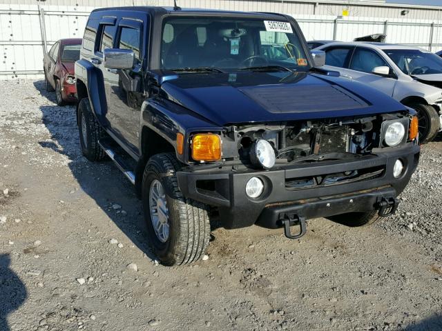 5GTDN13E178232000 - 2007 HUMMER H3 BLUE photo 1