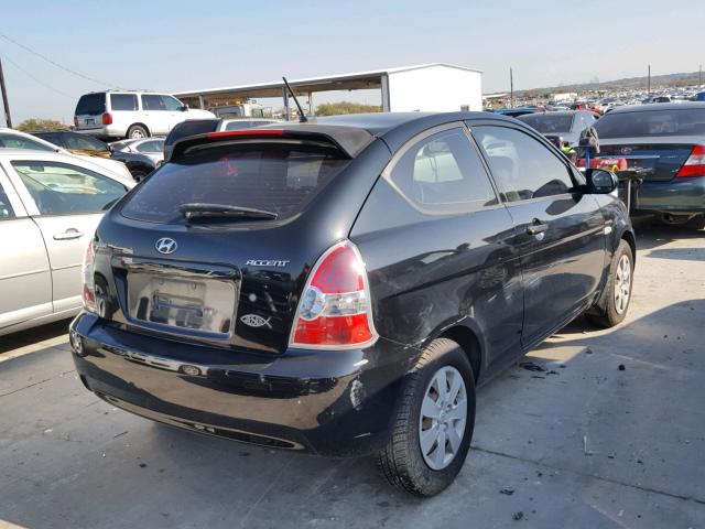 KMHCM3AC8AU160533 - 2010 HYUNDAI ACCENT BLU BLACK photo 4