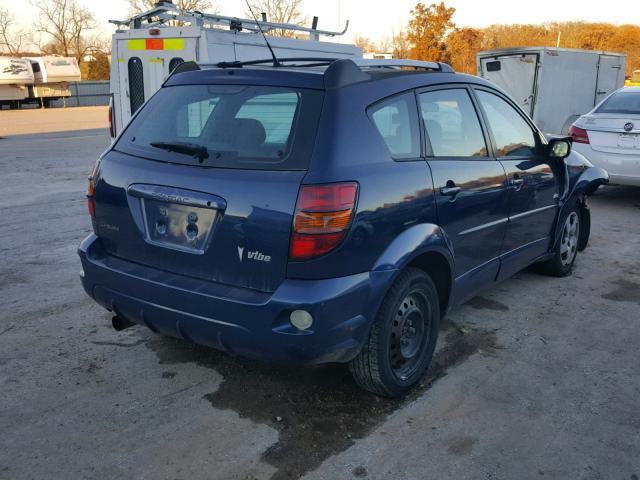 5Y2SM62844Z465689 - 2004 PONTIAC VIBE BLUE photo 4