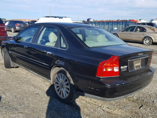 YV1TS92D241345259 - 2004 VOLVO S80 BLACK photo 3