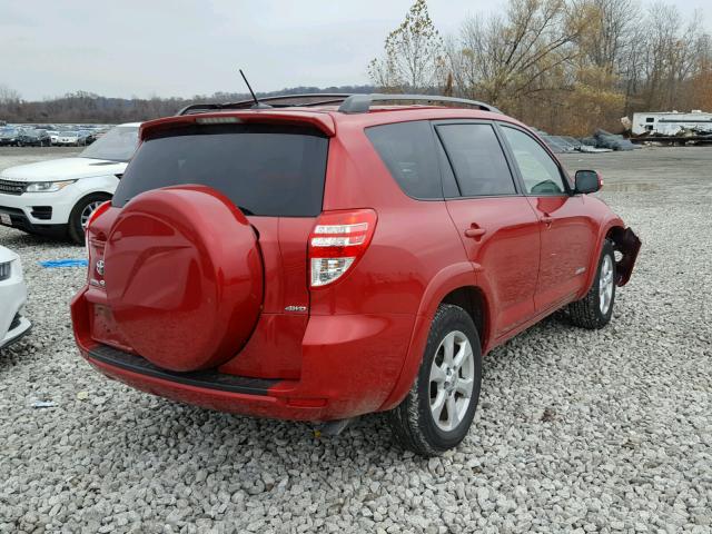 JTMDK4DV3AD011030 - 2010 TOYOTA RAV4 LIMIT RED photo 4