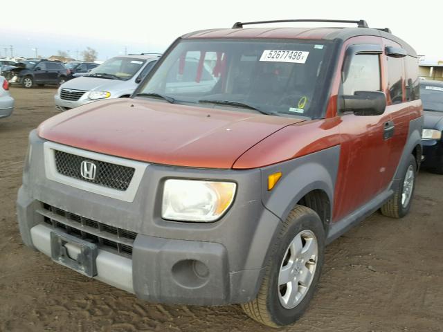 5J6YH18615L002432 - 2005 HONDA ELEMENT EX ORANGE photo 2