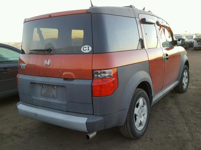 5J6YH18615L002432 - 2005 HONDA ELEMENT EX ORANGE photo 4