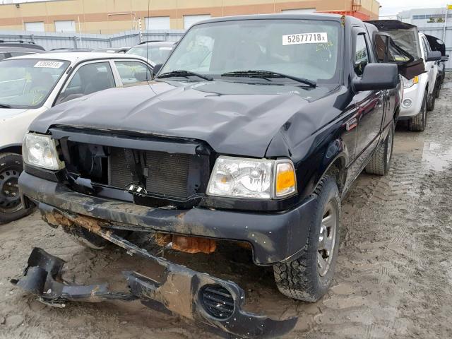 1FTYR10DX8PA13035 - 2008 FORD RANGER BLACK photo 2