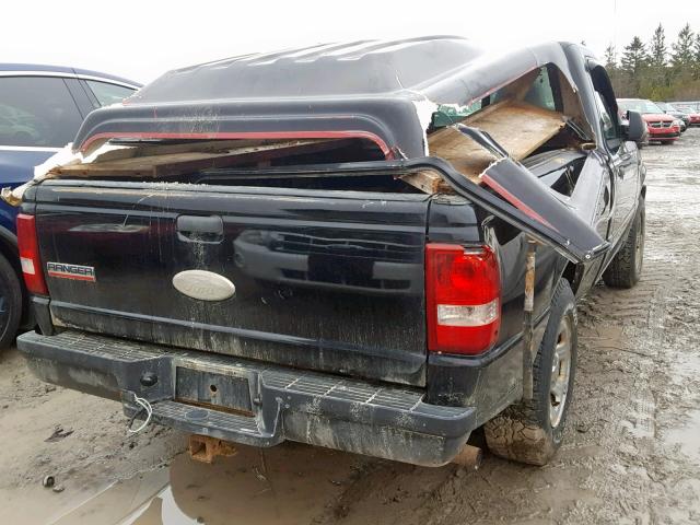 1FTYR10DX8PA13035 - 2008 FORD RANGER BLACK photo 4