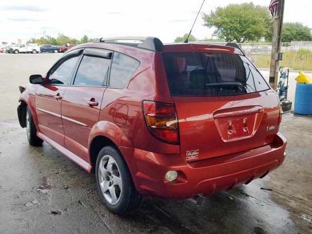 5Y2SL65878Z411002 - 2008 PONTIAC VIBE RED photo 3