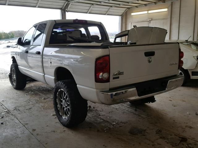 3D7KS28A48G114964 - 2008 DODGE RAM 2500 S WHITE photo 3