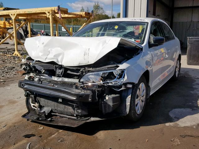 3VW2K7AJXEM289943 - 2014 VOLKSWAGEN JETTA BASE 白色 照片 2