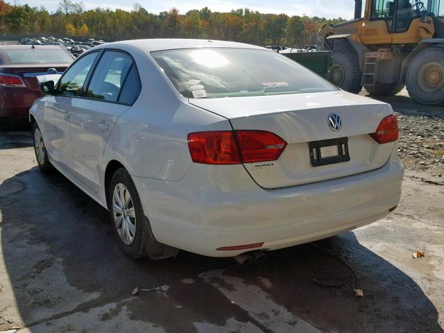 3VW2K7AJXEM289943 - 2014 VOLKSWAGEN JETTA BASE 白色 照片 3