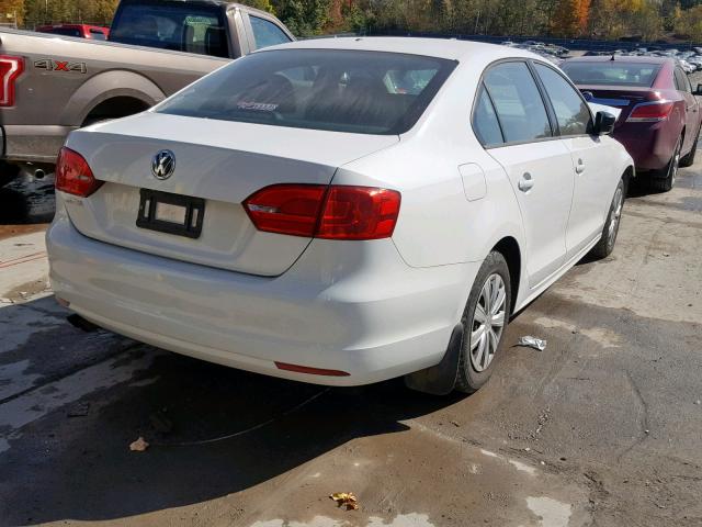 3VW2K7AJXEM289943 - 2014 VOLKSWAGEN JETTA BASE 白色 照片 4