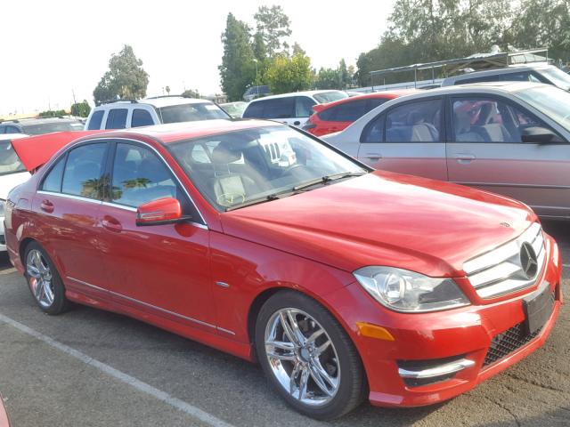 WDDGF4HB8CR223189 - 2012 MERCEDES-BENZ C 250 RED photo 1