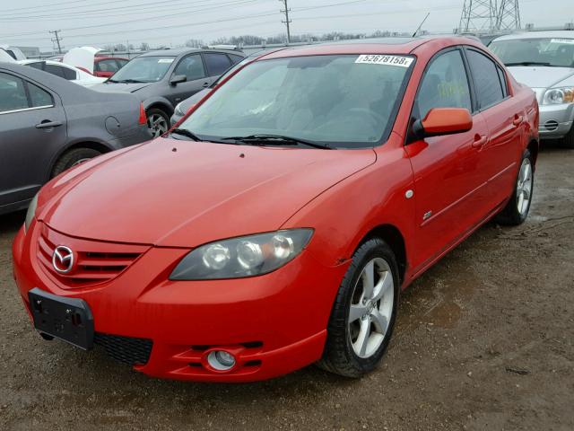 JM1BK323551231294 - 2005 MAZDA 3 S RED photo 2