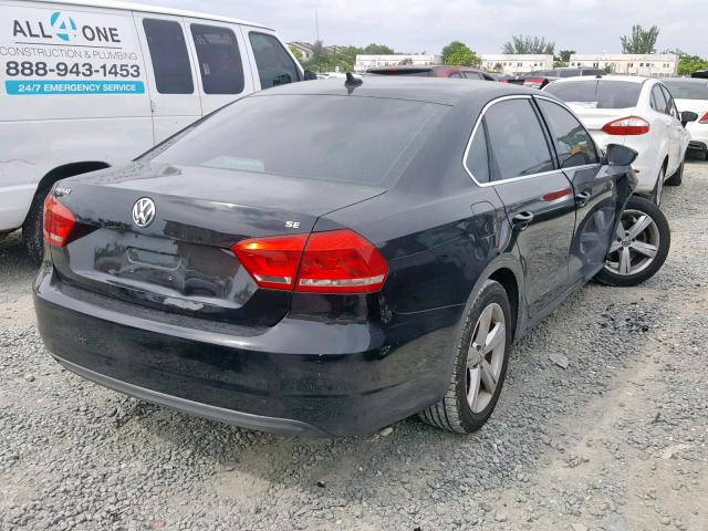 1VWBH7A33CC097732 - 2012 VOLKSWAGEN PASSAT SE BLACK photo 4