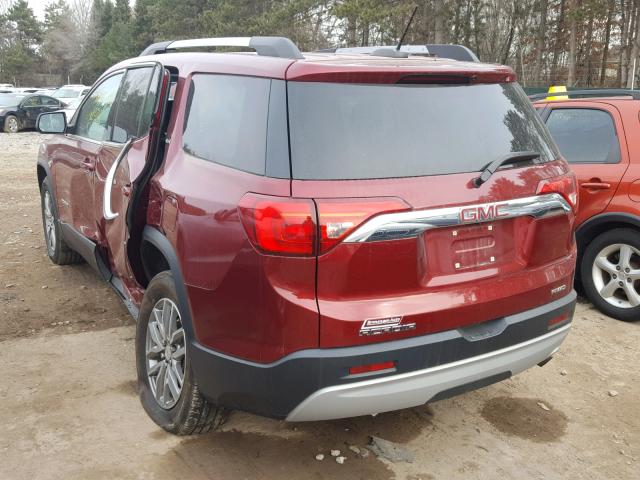 1GKKNSLA2HZ248627 - 2017 GMC ACADIA SLE RED photo 3