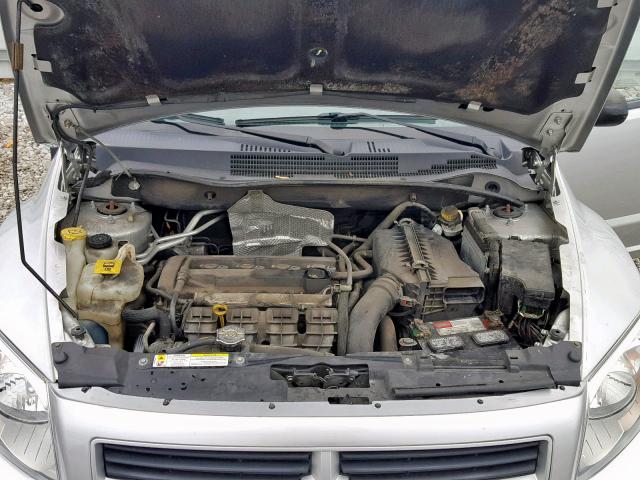 1B3HB28B08D704705 - 2008 DODGE CALIBER SILVER photo 7