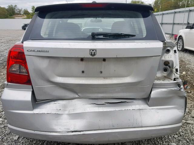 1B3HB28B08D704705 - 2008 DODGE CALIBER SILVER photo 9