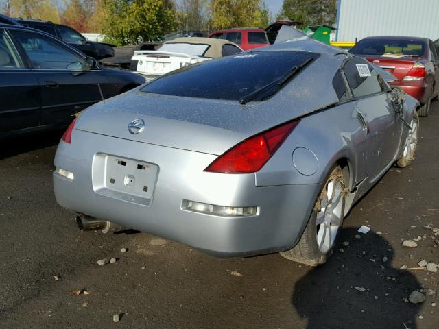 JN1AZ34D95M601645 - 2005 NISSAN 350Z COUPE SILVER photo 4