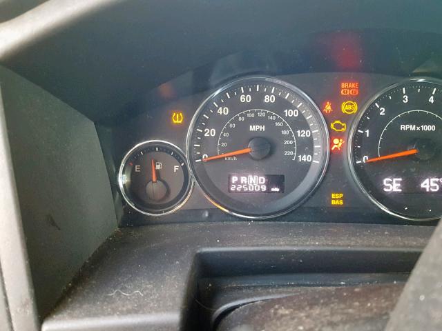 1J8HG48K78C128623 - 2008 JEEP COMMANDER GRAY photo 8