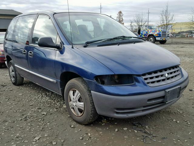 2P4FP25B0YR586689 - 2000 PLYMOUTH VOYAGER BLUE photo 1