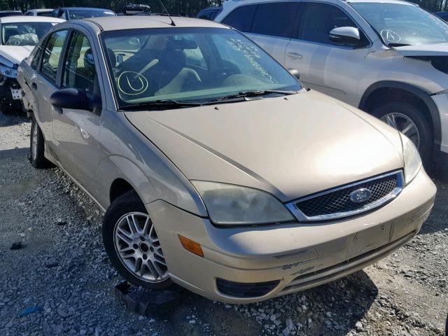 1FAFP34N67W146168 - 2007 FORD FOCUS ZX4 TAN photo 1