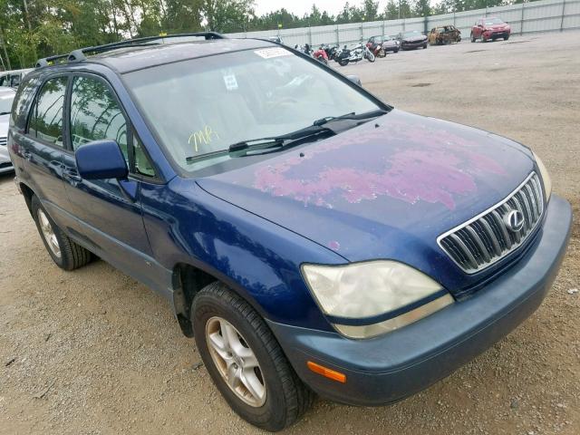 JTJGF10U420126674 - 2002 LEXUS RX 300 BLUE photo 1