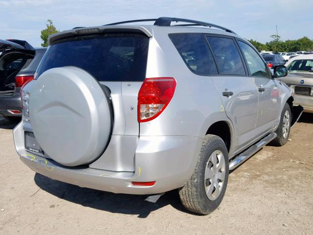 JTMZD33V085091533 - 2008 TOYOTA RAV4 SILVER photo 4