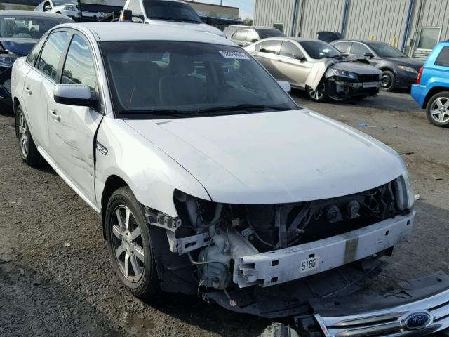 1FAHP24W58G184191 - 2008 FORD TAURUS SEL WHITE photo 1