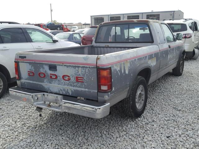 1B7FL23X3NS539729 - 1992 DODGE DAKOTA GRAY photo 4