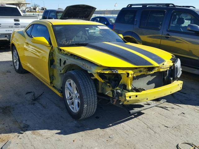 2G1FA1E39E9170511 - 2014 CHEVROLET CAMARO LS YELLOW photo 1