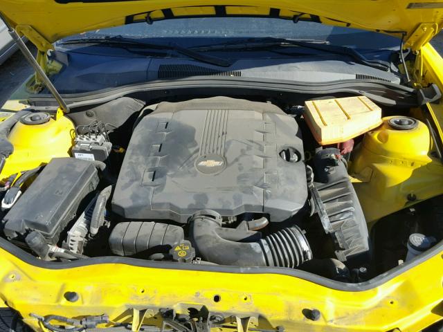 2G1FA1E39E9170511 - 2014 CHEVROLET CAMARO LS YELLOW photo 7