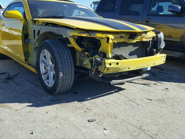 2G1FA1E39E9170511 - 2014 CHEVROLET CAMARO LS YELLOW photo 9