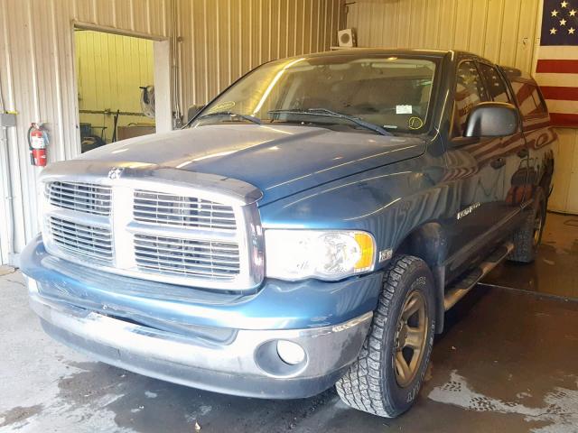 1D7HU18D24J196341 - 2004 DODGE RAM 1500 S BLUE photo 2