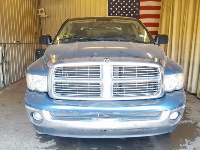 1D7HU18D24J196341 - 2004 DODGE RAM 1500 S BLUE photo 9