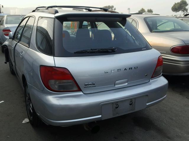 JF1GG29642G818862 - 2002 SUBARU IMPREZA WR SILVER photo 3